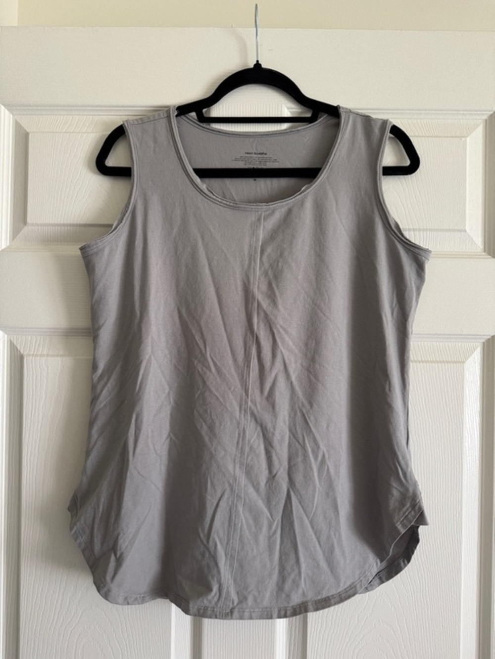 Neon Buddha Gray Sleeveless Tank Top | M